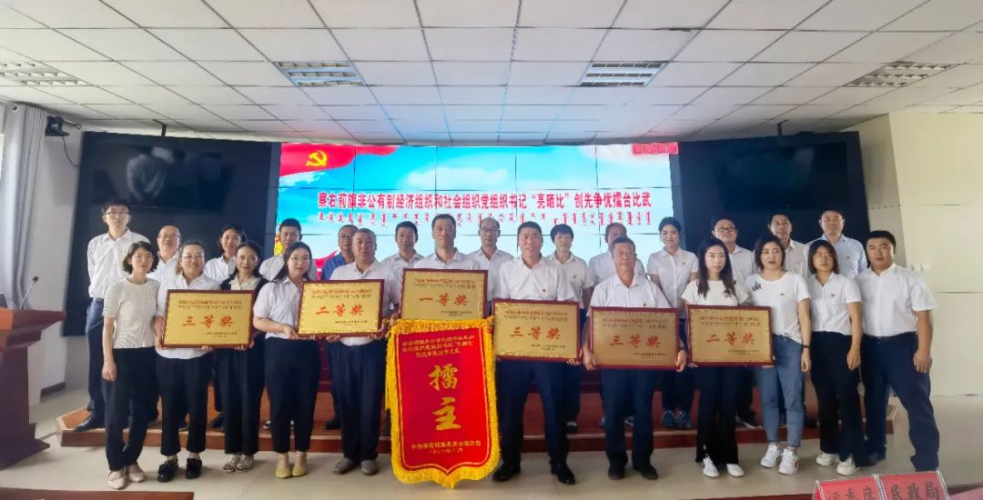 察右前旗非公有制经济和社会组织党组织书记“亮晒比”创先争优擂台比武